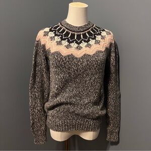 Bass Grey & Pink Patterned Sweater